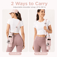 thumbnail image 6 of Lomyolo Water Bottle Carrier Bag for 40oz Tumbler - Neoprene Gym Bottle Holder Pouch with Adjustable Strap, Phone Pocket, Water Bottle Pouch Sleeve Accessories for Fitness, Hiking,Sports,Outdoors, 6 of 7