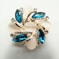 thumbnail image 5 of Joyería de disfraz para mujer, Broche de flores, Pin para mujer, Broche de cristal de moda, Broche de joyería Vintage, 5 of 5