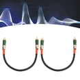 thumbnail image 3 of Cable RCA NikouMX 2 piezas Cable adaptador profesional RCA a RCA Construcción robusta, 3 of 8
