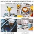 thumbnail image 5 of Navy Blue Snowman Christmas Coasters Set of 6, Absorbent Coasters for Drinks, Gifts Xmas Tree Winter Snowflake Coaster for Desk Coffee Table Protection, Home Decor House Warming Gifts 4", 5 of 8