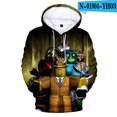 thumbnail image 3 of Roblox-ropa de juego periférica para adultos y niños, suéter suelto con capucha, impresión Digital 3D, Color, moda para hombres y mujeres, nuevo, 3 of 4