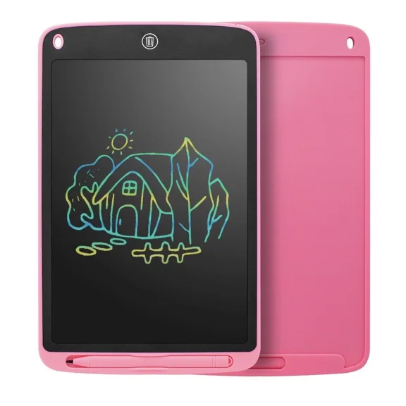 10” Lcd Tablet Electronic Drawing Notepad Pad Doodle Board Toy For Kids Pink