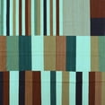 thumbnail image 1 of Ahgly Company Indoor Square Abstract Light Blue Contemporary Area Rugs, 4' Square, 1 of 4