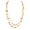 NK_10689_Gold, variant on Beaded Necklace, 2 Layer Long Link Chain Necklace Crystal Beads for Women, Choker Jewelry Gift(NK_10689_Aqua_Blue)