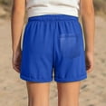 thumbnail image 6 of XEGLSBU 3 Pack Girl's Casual Shorts with Pockets Solid Color Bottom Soft Comfortable Elastic Waist Summer Playwear Size 14-15 Years, 6 of 7