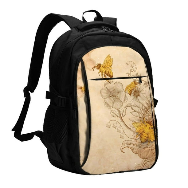 Balery Mochila con carga USB para hombre y mujer - Mochila impermeable y antirrobo para laptop con puerto USB para viajes, trabajo