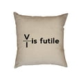 thumbnail image 1 of Resistance Is Futile - Math Calculus Formula Humor Decorative Linen Throw Cushion Pillow Case with Insert, 1 of 6