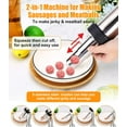 thumbnail image 5 of HK Jerky Gun Kits, Jerky Maker Gun, Meatball Maker, 2.5 LB Stainless Steel Sausage Stuffer Jerky Making Gun with 6 Stainless Nozzles, 2 Cleaning Brushes, 1 Stomper, 5 of 8