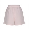 thumbnail image 7 of GUACER Casual Shorts for Women Linen High Waist Drawstring Shorts Summer Beach Flowy Shorts with Pockets, 7 of 7