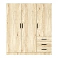 thumbnail image 6 of Better Home Product Violet Engineered Wood Wardrobe Armoire Closet in Natural, 6 of 8