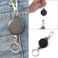 thumbnail image 1 of Comaie Retractable Metal Key Chain Innovative Stainless Steel Wire Rope Key Ring, 1 of 8