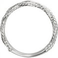 thumbnail image 2 of FB Jewels 14k White Gold Polished Rope Ring Size 7, 2 of 2