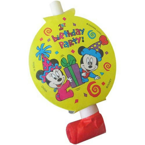 Disney Babies Vintage 'Mickey and Minnie's 1st Birthday' Blowouts / Favors (6ct)