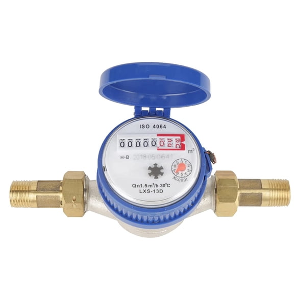 EcoNesxp Inch water flow meter with accessories for garden and home 1/2