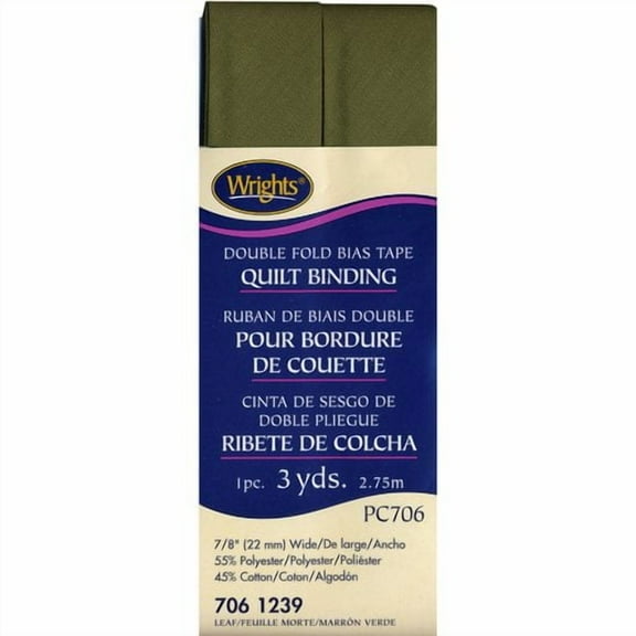 Wrights 7/8"X3 Yd Double Fold Leaf Quilt Binding