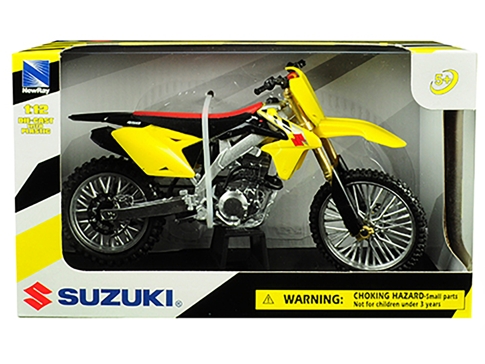 Suzuki RM-Z450 Yellow 1/12 Motorcycle Model by New Ray - Walmart.com