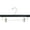 Black/25, variant on The Great American Hanger Company Black Wooden Bottoms Hanger with Clips Black/25