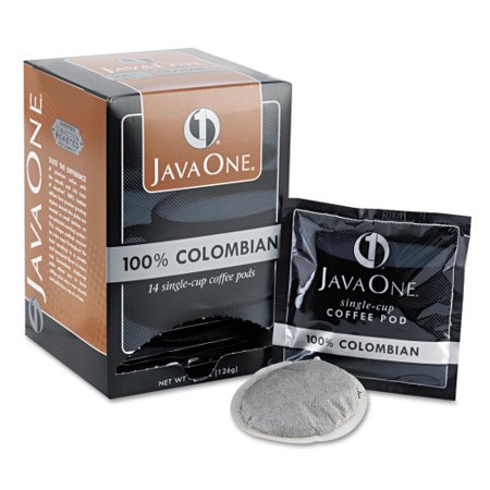1Pack Java One Coffee Pods  Colombian Supremo  Single Cup  14/Box (30200)