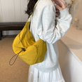 thumbnail image 4 of Bolso bandolera de ocio para mujer bolso de hombro con cordón de Color sólido bolso de viaje para mujer, 4 of 9