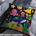 thumbnail image 2 of jejeloiu Watercolor Starfish Seahorse Fabric by the Yard 3 Yards,Colorful Ocean Sewing Fabric,Sea Sealife Fabric for Sewing For Child,Super Cozy Room Decor, 2 of 6