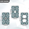 thumbnail image 2 of Light Switch Cover Switch Plate Outlet Cover Plug Cover for Electrical Duplex Outlets Pastel Blue Shape Pattern, 2 of 6