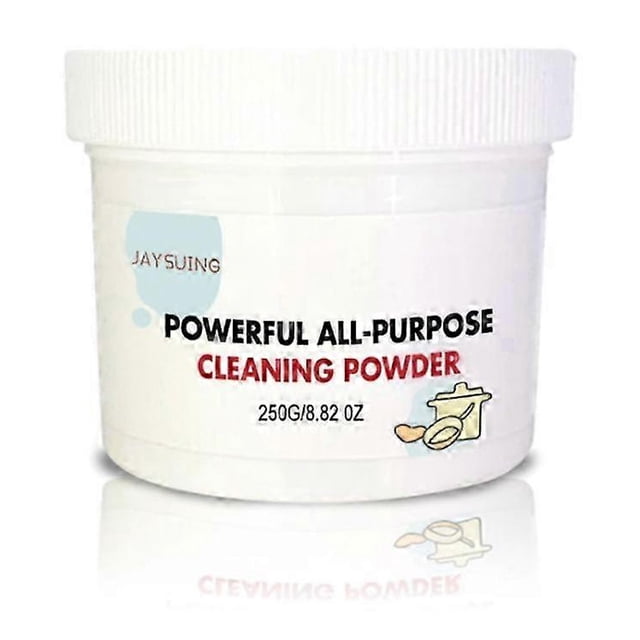 Potente limpiador en polvo multiusos para cocina, agente limpiador para suciedad pesada, 250 g