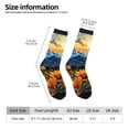 thumbnail image 2 of Logiee Sunset Sky Sunflower Print Adult Socks for Men & Women,Calf Socks, Ankle Socks,Boots Socks,Breathable Casual Sock,Unisex Crew Socks, 2 of 6