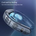 thumbnail image 3 of Ventilador de cuello Aire acondicionado portátil para el cuello, fuerte viento, 3 velocidades, pantalla Digital para regalo de verano, 3 of 4