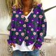 thumbnail image 1 of Puntoco Chaqueta Informal Con Botones Y Estampado De Moda Para Mujer, 1 of 5