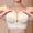 Beige, variant on Women Front Hook Wireless Push Up Bra Removable Convertible Thin Straps Molded Padded Cups Built-in Boning No Show Seamless Shaping Bra Black 36