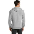 thumbnail image 2 of Port & Company Full Zip Hooded Sweatshirt (PC78ZH) Ash, 3XL, 2 of 6