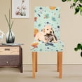 thumbnail image 4 of Yayeee 2 Pack Dining Chair Covers Stretch Parson Chairs Slipcovers Seat Protector, Space Patterns, 4 of 6