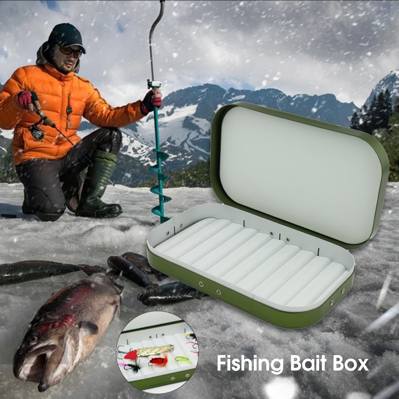 Double Side Fly Fishing Lure Box ABS/EVA Fly Fishing Hook Box  Large/Medium/Small Size Available Black Fly Hook Storage Case Box From 8,89  €