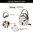 thumbnail image 4 of FORMRS Crossbody Bag for Women Quilted Travel Shoulder Cell Phone Purse with Chain Strap Handbag, White Christmas Holly, 4 of 7