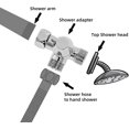 thumbnail image 3 of Easy Installation 3-Way Shower Arm Diverter Valve, Universal Showering Component with Polished Chrome Finish for Effortless Water Flow Control, Seamless Compatibility with Most Shower Heads (Copper), 3 of 5
