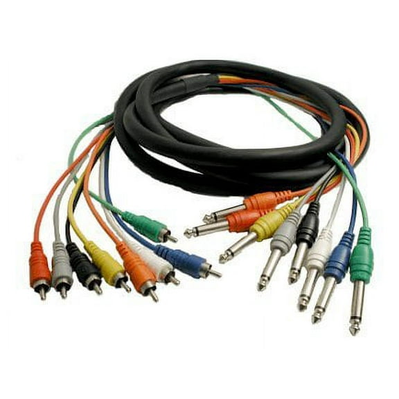 Hosa CPR-802 RCA-1/4" 8-Channel Recording Snake 6.6 ft.