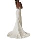 thumbnail image 1 of Vestido de novia SHANDUAO Simple Boho con cuello en V Sirena Satinado 2025, 1 of 5