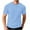 Light Blue short sleeve t-shirts for men, variant on hlysgo Big and Tall Shorts Sleeve T Shirts for Men Comfy Crewneck Waffle Knit Shorts Casual Polka Dot Graphic Tees Summer Tops Green,Size XXXXXL