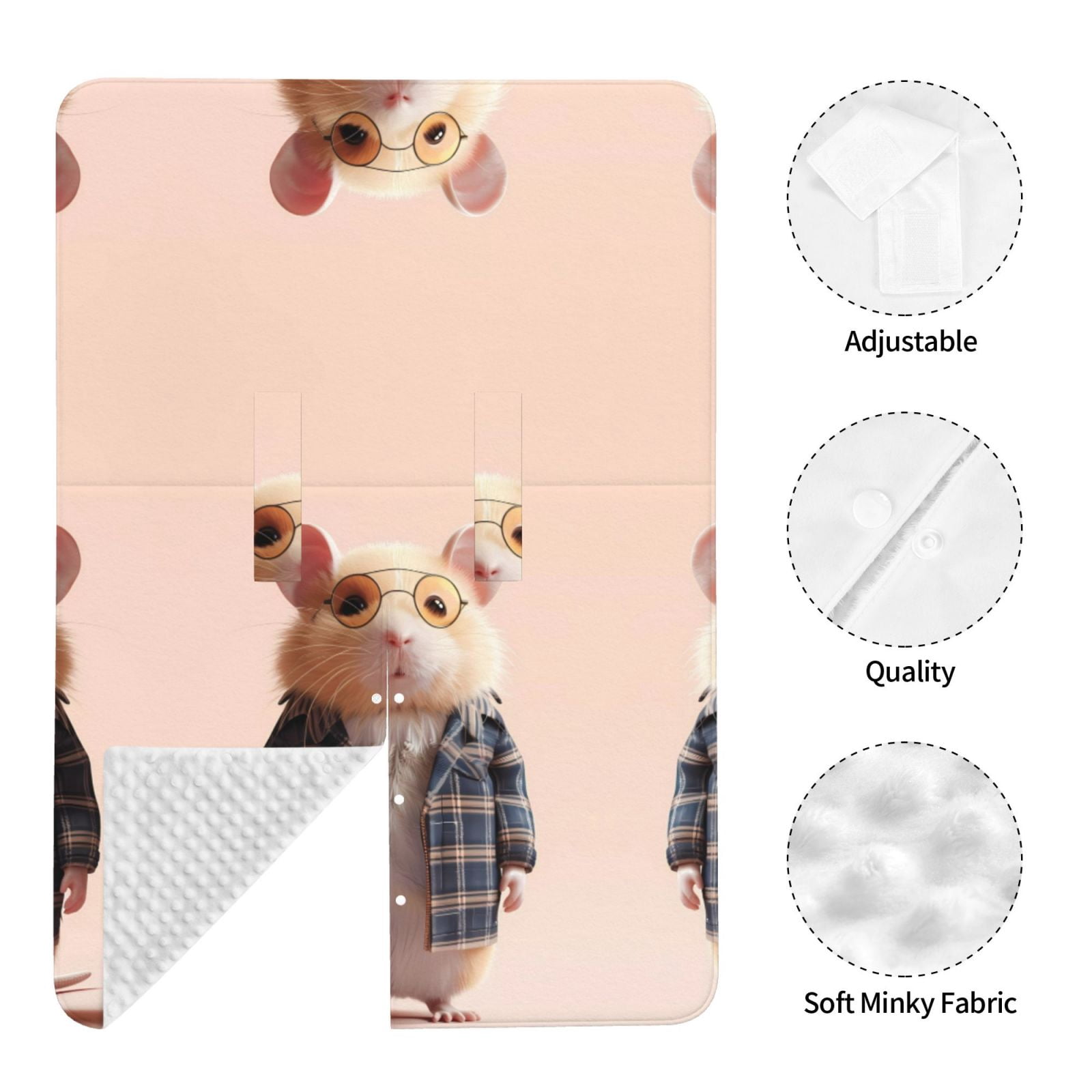 Car Seat Cover Baby - Cute Mouse In Glasses Breathable Infant Car Seat Cover for Baby Carseat, Lightweight Comfort Baby Essentials Must Haves Newborn Stuff for Girl Boy