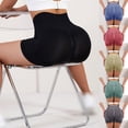 thumbnail image 4 of Pantalones cortos de yoga para mujer Ropa de cintura alta para mujer Pantalones cortos deportivos para correr Gimnasio Negro Pequeño M jinwen pantalones cortos de yoga, 4 of 8