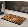 thumbnail image 2 of A1 Home Collections Orgee Black/Beige, Rubber Coir Outdoor Doormat, 30' x 48', Non-Slip Backing, 2 of 6