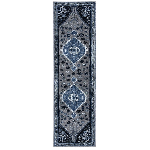 SAFAVIEH Vintage Hamadan Keighley Oriental Runner Rug, Beige/Black, 2'3" x 8'