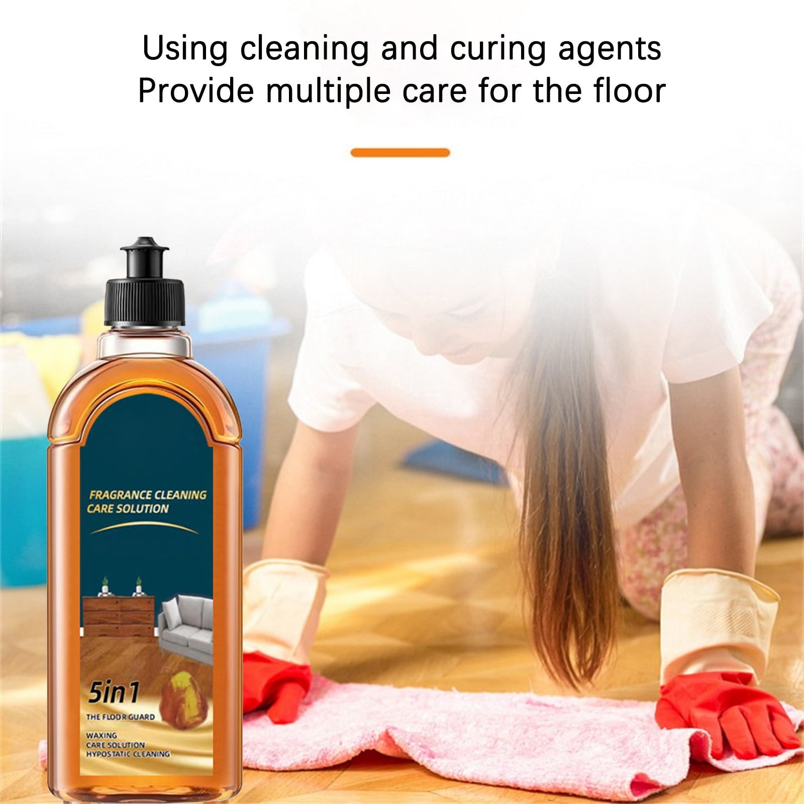 Floor Cleaning Solution for Multiple Hard Floors, 34 Fl Oz Floor Cleaner for All Robot Vacuums with Mopping and Cordless Wet/Dry Vacuum Mops, Deep Clean for Tile, Wooden Floor, Laminate