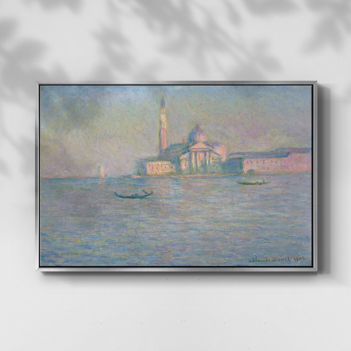 Vintage Nautical Print-XCVII By Wexford Home Framed in Silver Wood Gallery Wrapped Canvas 27 in. x 41 in.