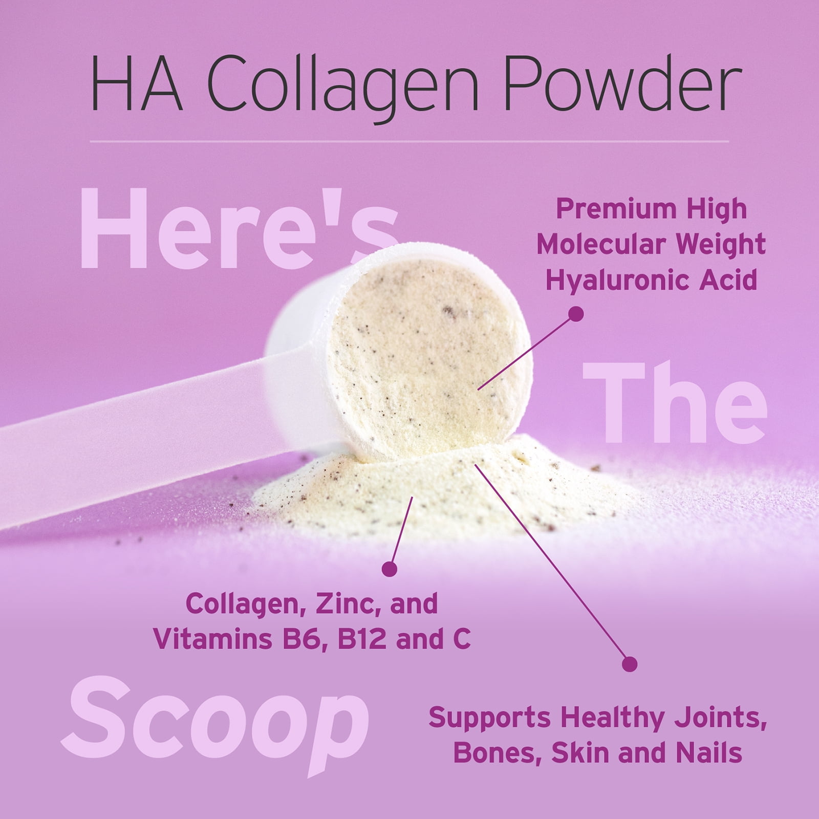 Hyalogic Collagen Peptides Unflavored 6.4 oz Powder