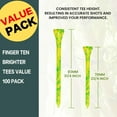 thumbnail image 2 of Colorful Multiple-Coloured Painted Golf Tees Wood Bamboo 3 1/4 2 3/4 Inch Value 100 Pack, Wooden Tee for Enhanced Visibility and Durability, 2 of 7
