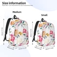 thumbnail image 3 of Yiaed Colorful Flowers Print Backpack, Premium Laptop Backpack, Travel Backpack for Women, Lightweight Backpacks, Comfortable Back Pack-Small, 3 of 7