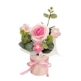 thumbnail image 1 of Ramo de flores de ganchillo, adorno floral de punto hecho a mano, decoración floral de hilo, regalo para el Día de la Madre, cumpleaños y Navidad., 1 of 8