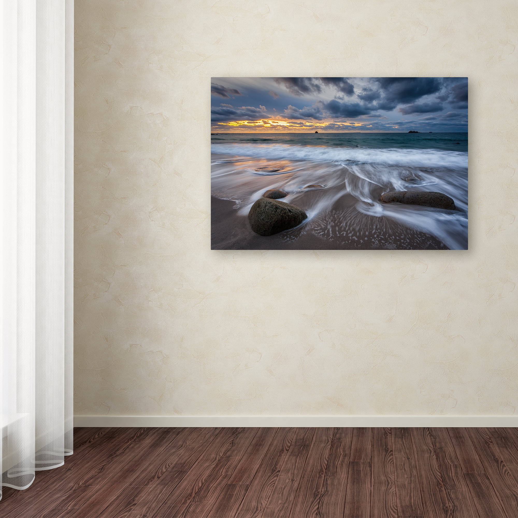 Trademark Fine Art 30x47 Landscape Canvas Wall Art 'The Song of Water' by Mathieu Rivrin