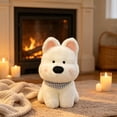 thumbnail image 6 of TOYOUME Dog Plush Stuffed Animal Toy, 1 Count, 9.8 Inch, for Kids and Adults, White, 6 of 8